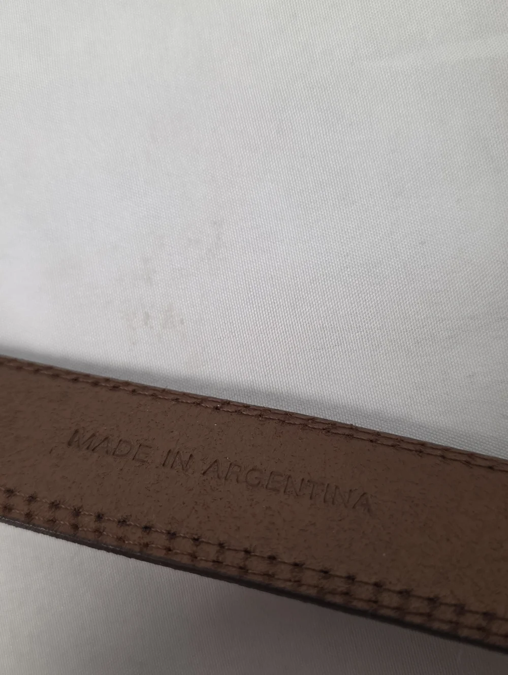 Polo by Ralph Lauren Tan Leather Belt Silvertone Solid Brass Buckle Size 34